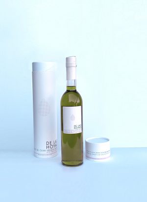 Caja de 6 Botellas de 500 ml. de AOVE ARBEQUINA 1500 (con tubo y botella ahumada) - Cosecha 24-25